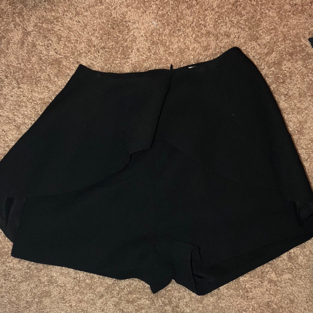 Finders Keepers ruffle black shorts